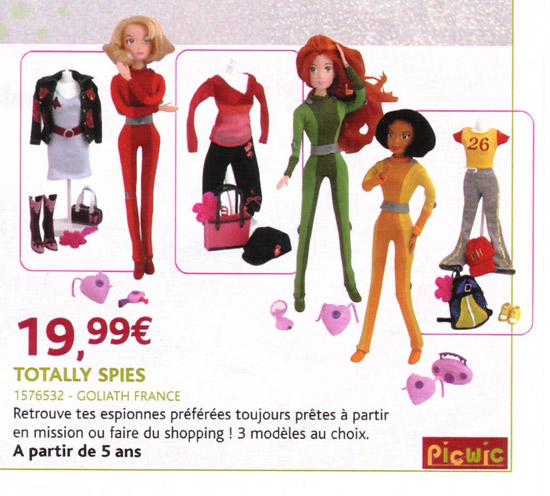 Set of "Totally Spies" figurines