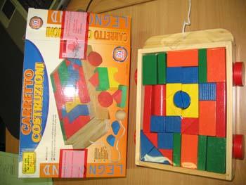 Wooden toy - Carretto costruzioni