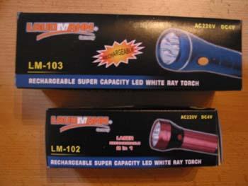 Rechargeable torch
