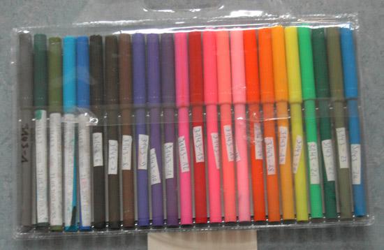 24 felt-tip pens