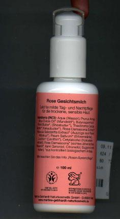 Rose facial milk