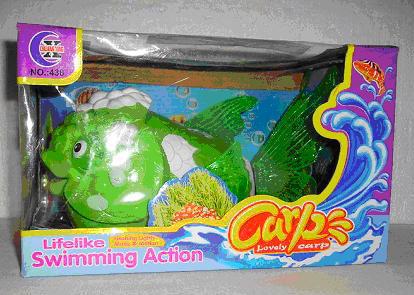 Toys with batteries - Carp - Lovely carp – playing fish