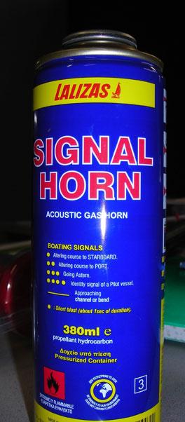 Gas signal horn