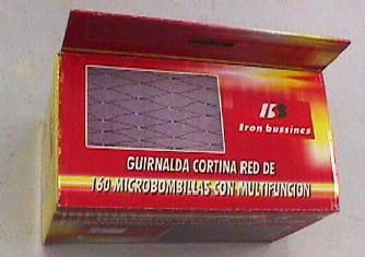 Christmas lighting chain "Guirlanda cortina red de 160 microbombillas con multifunction"