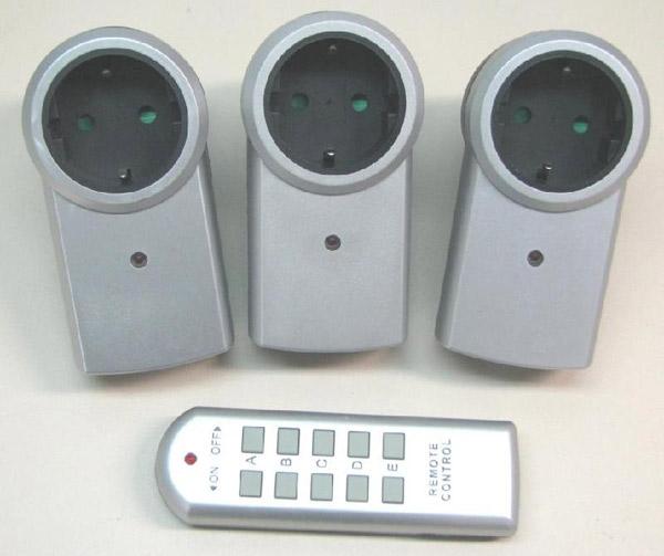 Remote-controlled socket.
