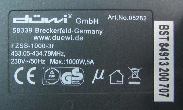 Remote-controlled socket.