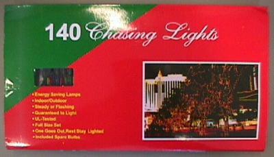 Christmas lighting chain – 140 chasing lights