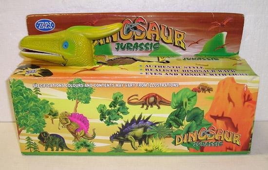 Battery-operated toy dinosaur