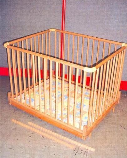 Wooden playpen