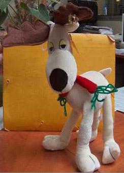 Plush toy – reindeer with a bell