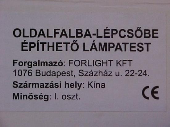 Luminaire (wall-mounted) Oldalfalba-lepcsobe epitheto lamptest