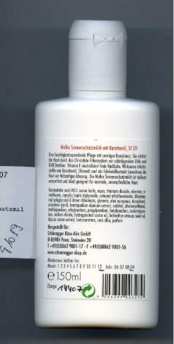 Sun lotion; (Molke sun lotion with carrot oil)