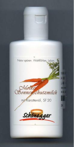 Sun lotion; (Molke sun lotion with carrot oil)