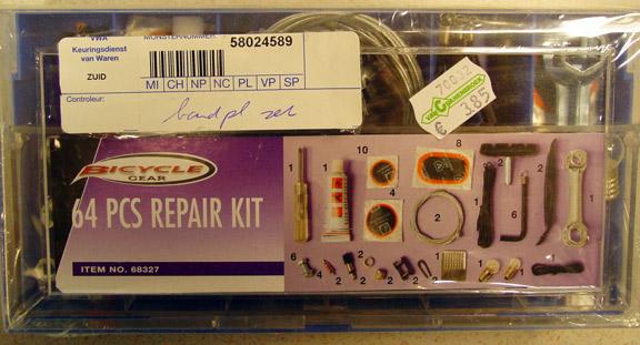 Rubber solution in bicycle repair kit