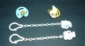 Soother  with chain and clip