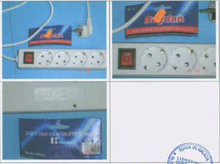 Cord extension set - 4-socket switched extension lead