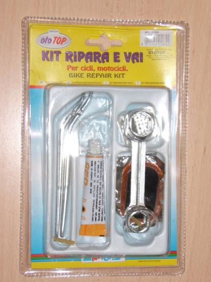 Rubber solution in bicycle repair kit