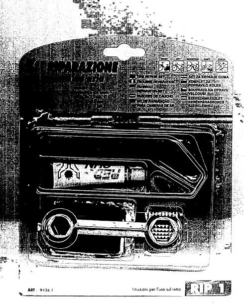 Rubber solution in bicycle repair kit