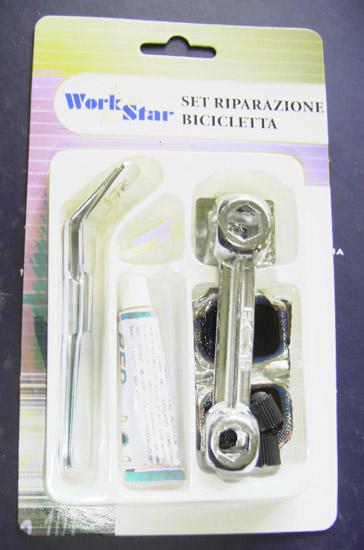 Rubber solution in bicycle repair kit
