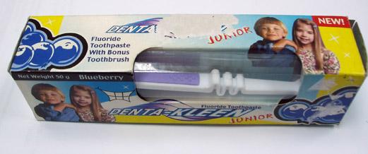 Toothpaste - Junior Fluoride toothpaste with free toothbrush