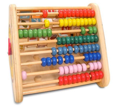 Wooden toy - Multi-sided activity centre