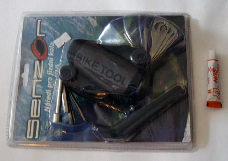 Rubber solution in a bicycle repair kit