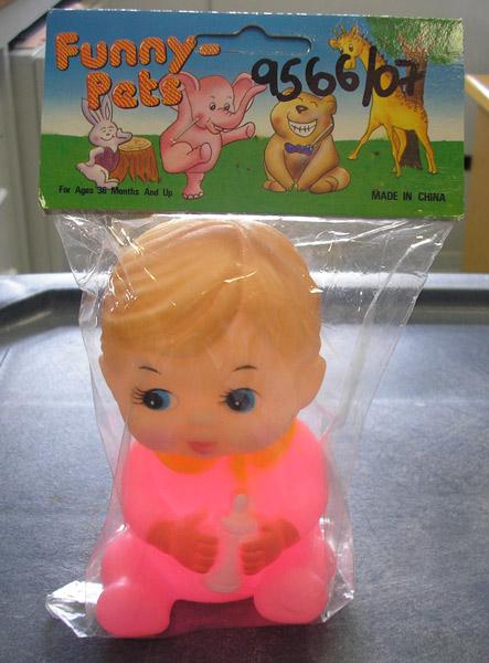 Squeezable toy doll