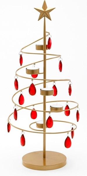 Christmas tree tealight candle holder