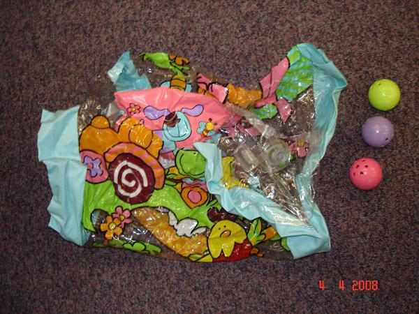 Plastic inflatable toy – "Crawl-a-Long Roller"