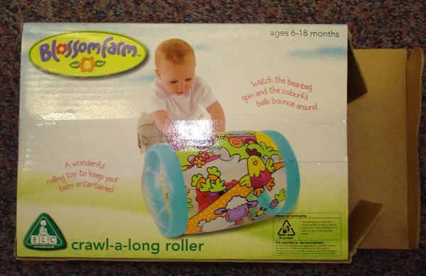 Plastic inflatable toy – "Crawl-a-Long Roller"