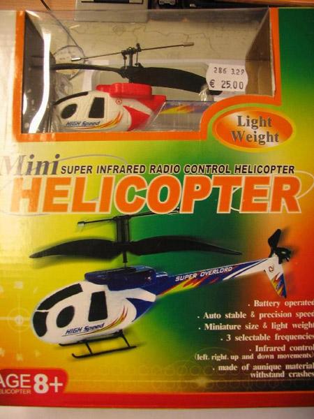 Remote controlled mini-helicopter - Mini super infrared radio controlled helicopter