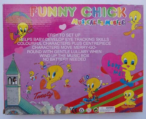 Rattle with music "Funny Chick"
