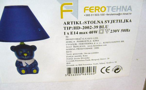 Portable lamp for children