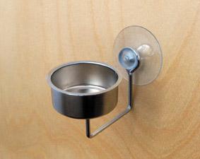 Tea light holder with suction cup