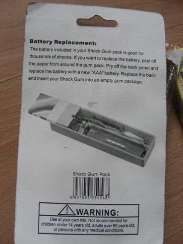 Joke items - Chewing Gum