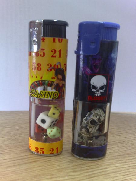 Novelty lighters – "Casino" and "Bloody"