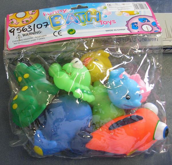 Set of squeezable toys