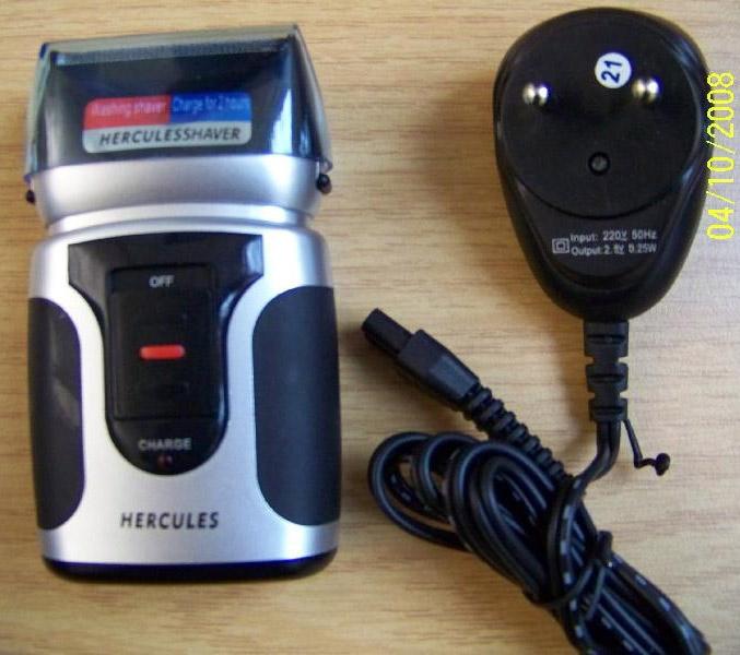 Electric shaver - Power supply unit to electric shaver.