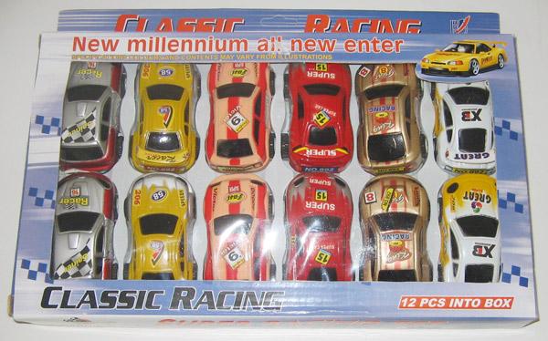 Set of classic racing cars
