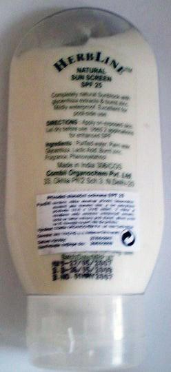 Sunscreen milk