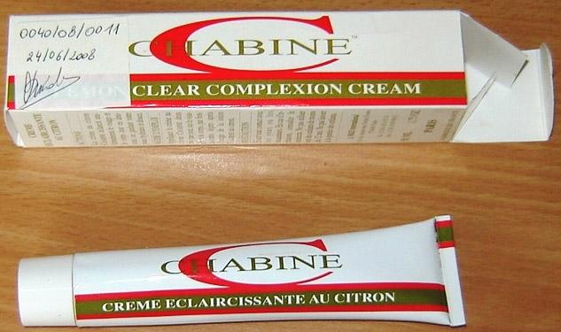 Skin lightening cream with lemon