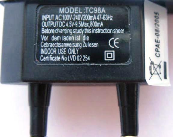 Travel charger