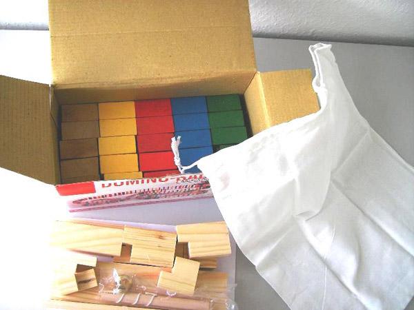 Wooden toys - domino stones