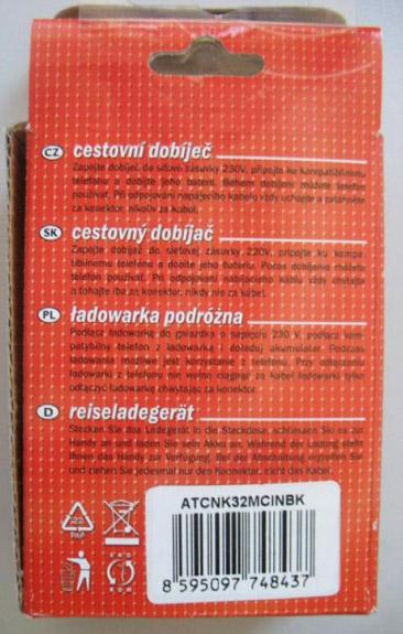 Travel charger for NK - 3210