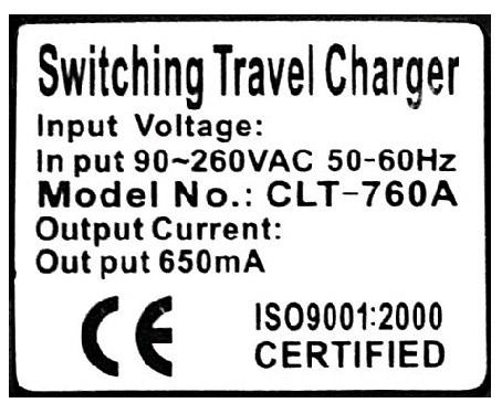 Travel charger