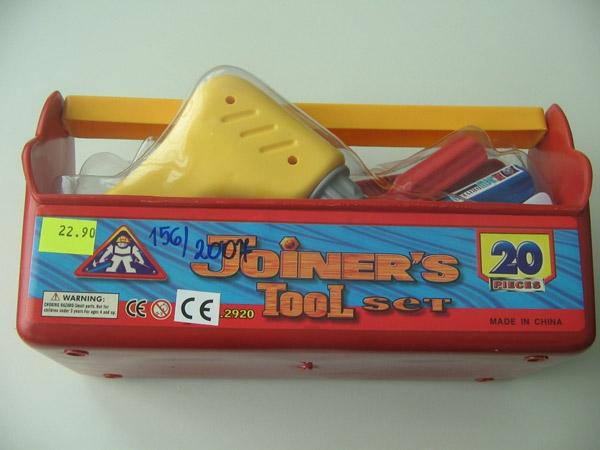 Toy tool box - Joiner's tool set