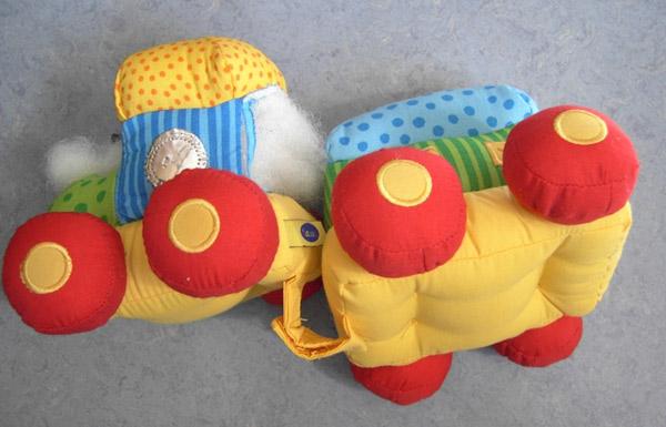 Soft toy train "'cause; colour the world"; Baby Line