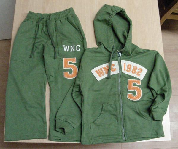 Children's sport suits in two parts