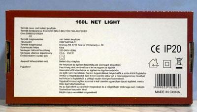 Lighting chain for indoor use - 160L Net light