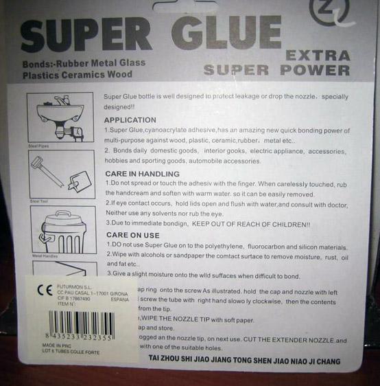 Glue - Super Glue Extra super power Z
